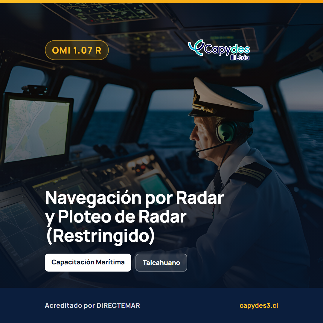 Curso OMI 1.07 Restringido Navegación por Radar y Ploteo de Radar | Capydes III