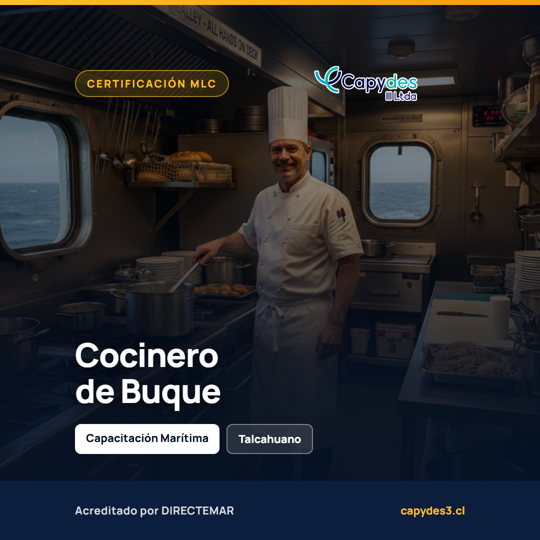 Curso de Cocinero de Buque (Certificación Internacional) | Capydes III
