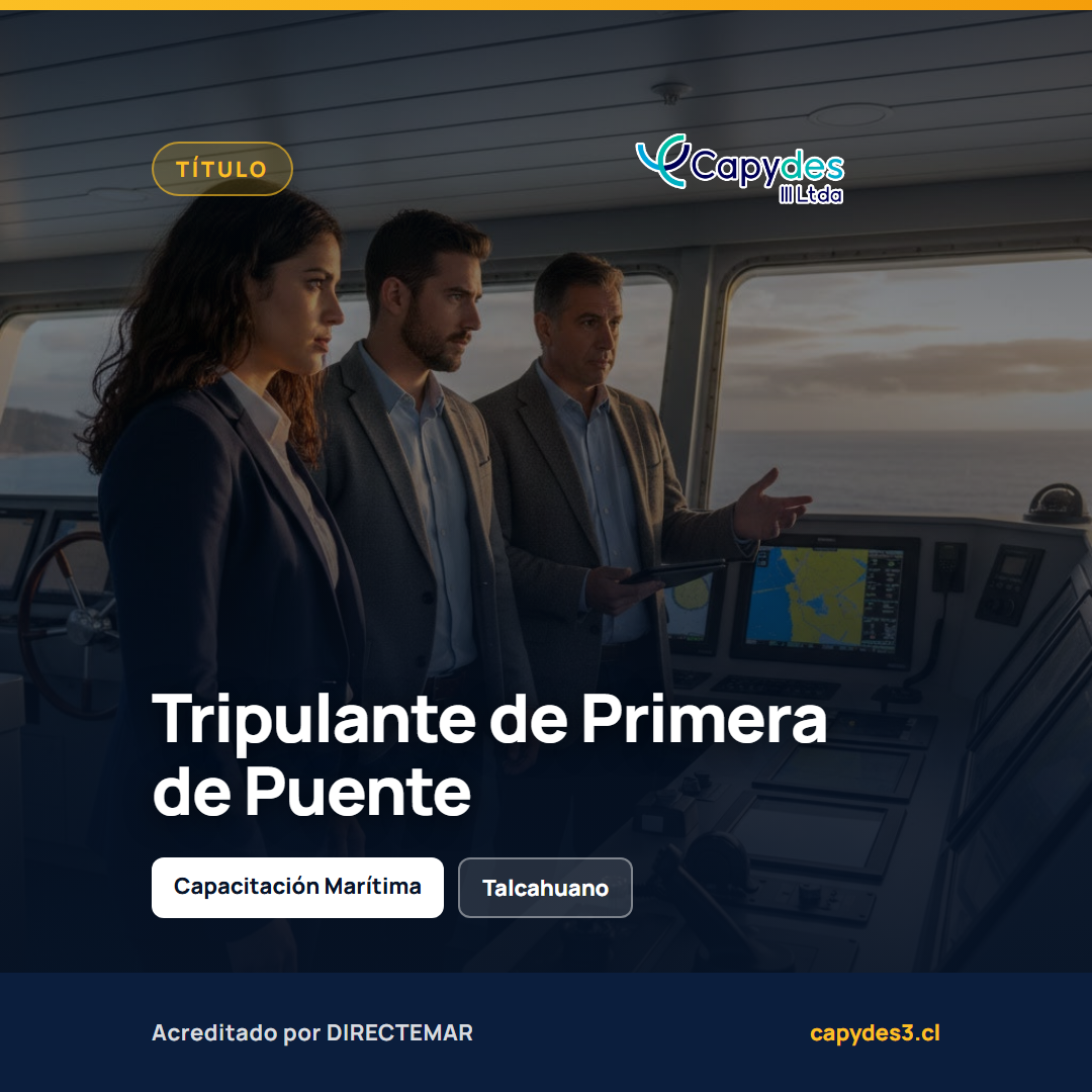 Curso de Formación para Tripulante de Primera de Puente | Capydes III