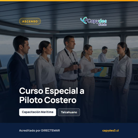CURSO ESPECIAL de Formación de Tripulante de la Guardia de Navegación, Tripulante de Primera de Puente, o Patrón de Nave Menor a piloto costero | Capydes III