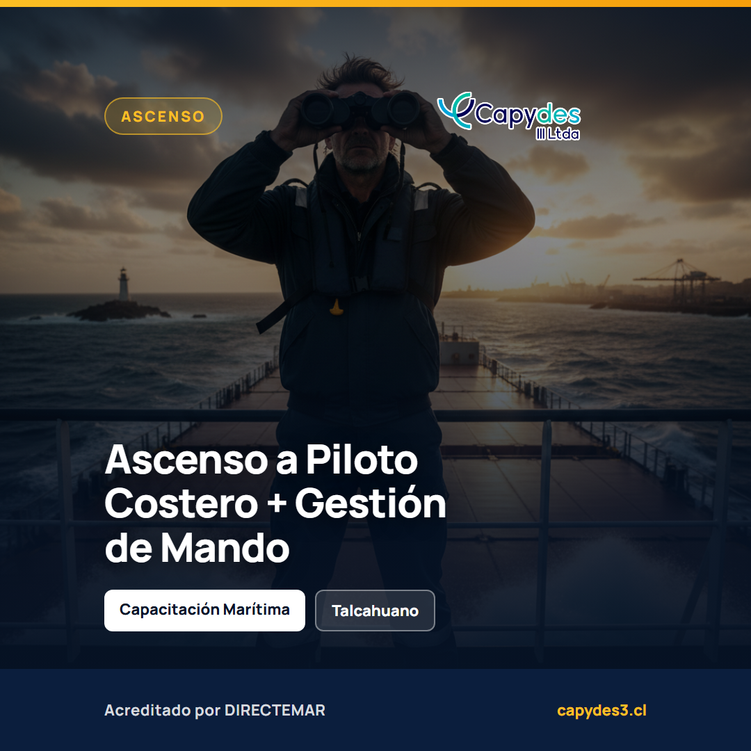 Curso de Ascenso a Piloto Costero + Gestión de Mando | Capydes III