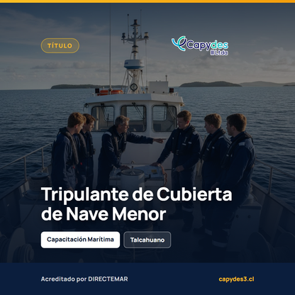 Curso Tripulante de Cubierta de Nave Menor | Capydes III
